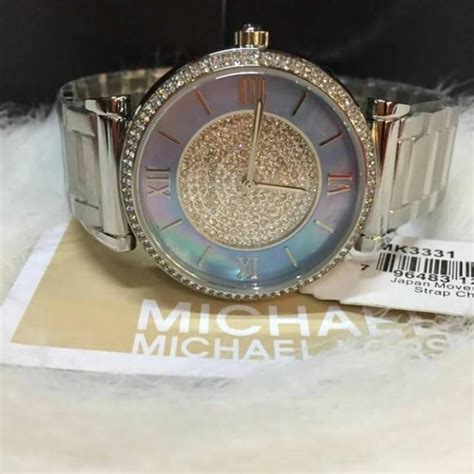 michael kors mk8086 caitlin crystal pave glitz pearl womens watch|Amazon.com: Michael Kors Watch Crystal.